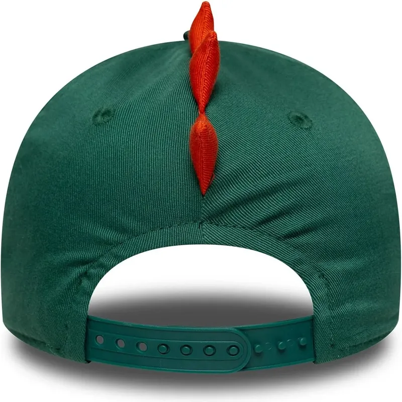 siltovka-zaoblena-zelena-snapback-pre-deti-9forty-dino-face-new-era