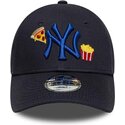 siltovka-zaoblena-tmavomodra-nastavitelny-pre-deti-9forty-food-icon-new-york-yankees-mlb-new-era
