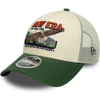Šiltovka zaoblená zelená snapback 9FORTY M-Crown A Frame Graphic New Era