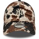 siltovka-zaoblena-hneda-nastavitelny-9twenty-animal-print-new-york-yankees-mlb-new-era
