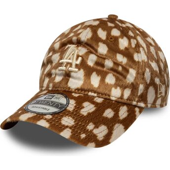 Šiltovka zaoblená hnedá nastaviteľný 9TWENTY Animal Print Los Angeles Dodgers MLB New Era