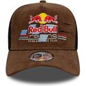 siltovka-zaoblena-hneda-snapback-a-frame-distressed-cord-red-bull-racing-formula-1-new-era