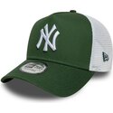 siltovka-zaoblena-zelena-snapback-a-frame-league-essential-new-york-yankees-mlb-new-era