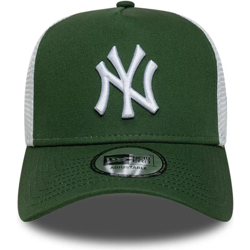 siltovka-zaoblena-zelena-snapback-a-frame-league-essential-new-york-yankees-mlb-new-era