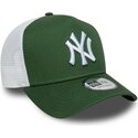 siltovka-zaoblena-zelena-snapback-a-frame-league-essential-new-york-yankees-mlb-new-era