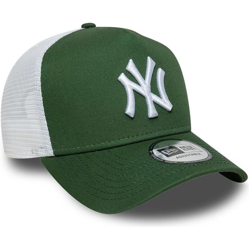 siltovka-zaoblena-zelena-snapback-a-frame-league-essential-new-york-yankees-mlb-new-era