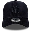 siltovka-zaoblena-tmavomodra-snapback-a-frame-tonal-cord-new-york-yankees-mlb-new-era