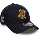 siltovka-zaoblena-tmavomodra-snapback-9forty-m-crown-a-frame-emblem-new-york-yankees-mlb-new-era