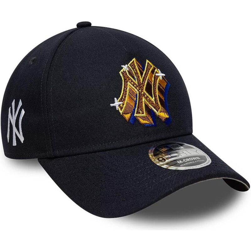 siltovka-zaoblena-tmavomodra-snapback-9forty-m-crown-a-frame-emblem-new-york-yankees-mlb-new-era