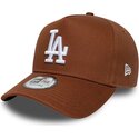siltovka-zaoblena-hneda-snapback-e-frame-league-essential-los-angeles-dodgers-mlb-new-era