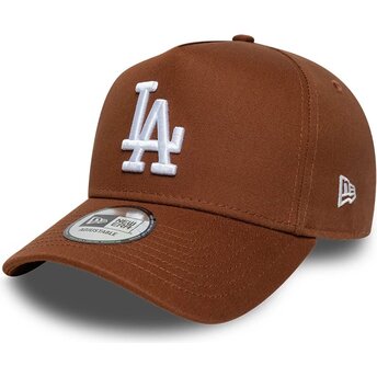 Šiltovka zaoblená hnedá snapback E Frame League Essential Los Angeles Dodgers MLB New Era