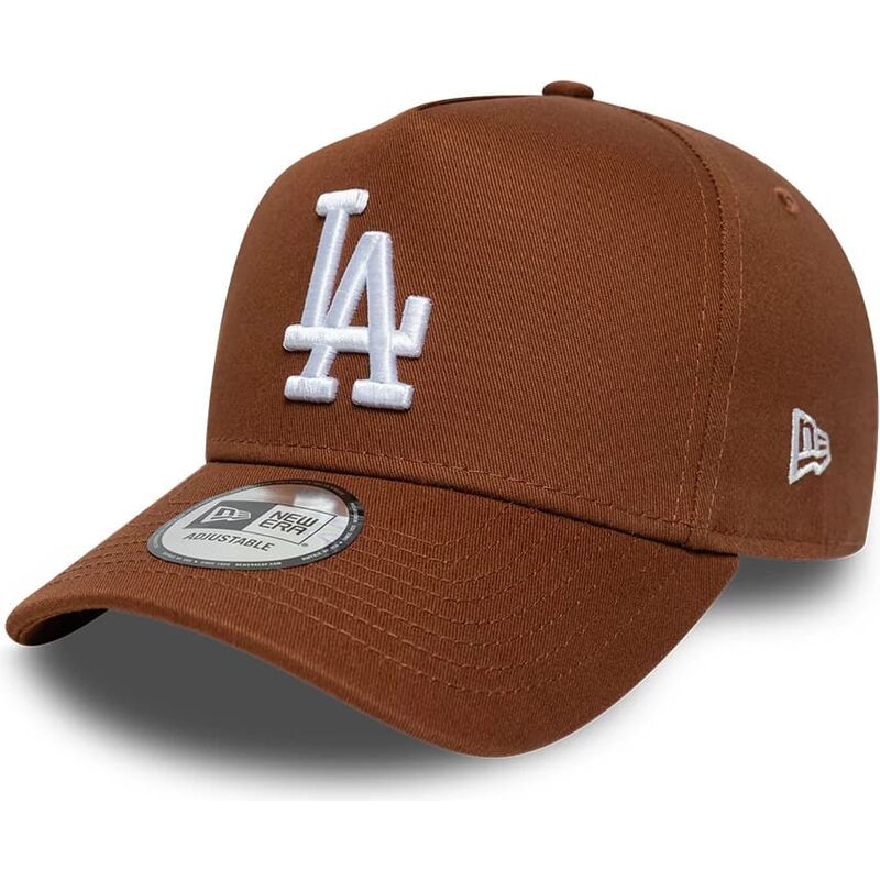 siltovka-zaoblena-hneda-snapback-e-frame-league-essential-los-angeles-dodgers-mlb-new-era