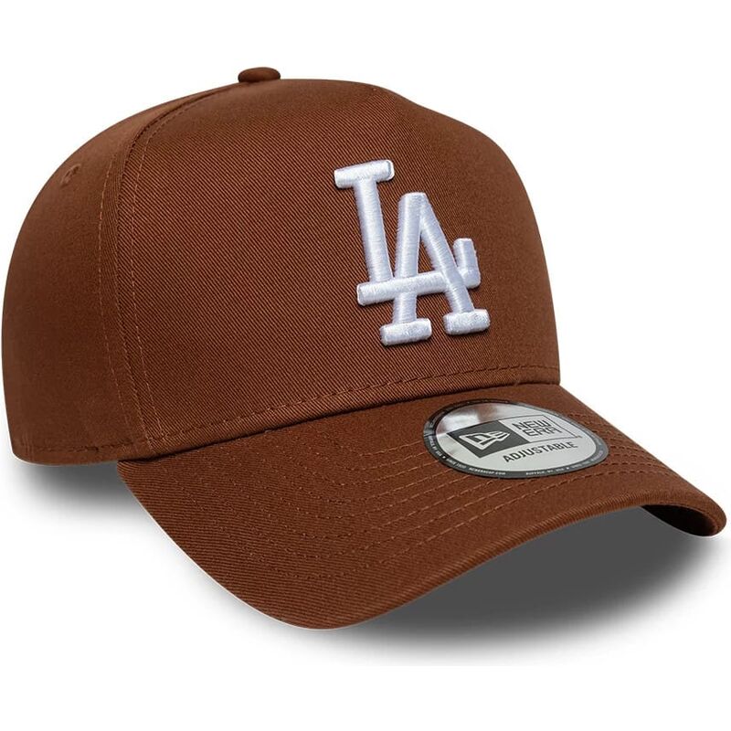 siltovka-zaoblena-hneda-snapback-e-frame-league-essential-los-angeles-dodgers-mlb-new-era