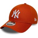siltovka-zaoblena-oranzova-snapback-9forty-m-crown-new-york-yankees-mlb-new-era
