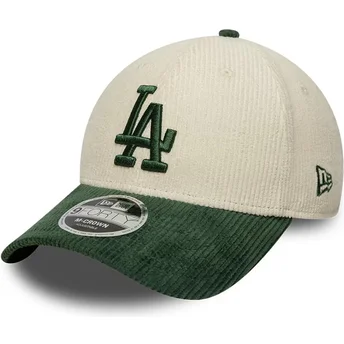 Šiltovka zaoblená béžová snapback 9FORTY M-Crown Cord Los Angeles Dodgers MLB New Era
