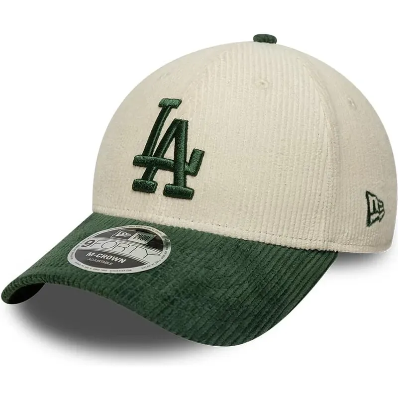 siltovka-zaoblena-bezova-snapback-9forty-m-crown-cord-los-angeles-dodgers-mlb-new-era
