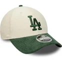 siltovka-zaoblena-bezova-snapback-9forty-m-crown-cord-los-angeles-dodgers-mlb-new-era
