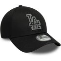 siltovka-zaoblena-cierna-nastavitelny-9forty-metallic-outline-los-angeles-dodgers-mlb-new-era