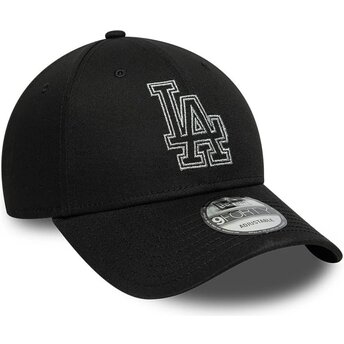 Šiltovka zaoblená čierna nastaviteľný 9FORTY Metallic Outline Los Angeles Dodgers MLB New Era