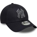 siltovka-zaoblena-tmavomodra-nastavitelny-9forty-metallic-outline-new-york-yankees-mlb-new-era