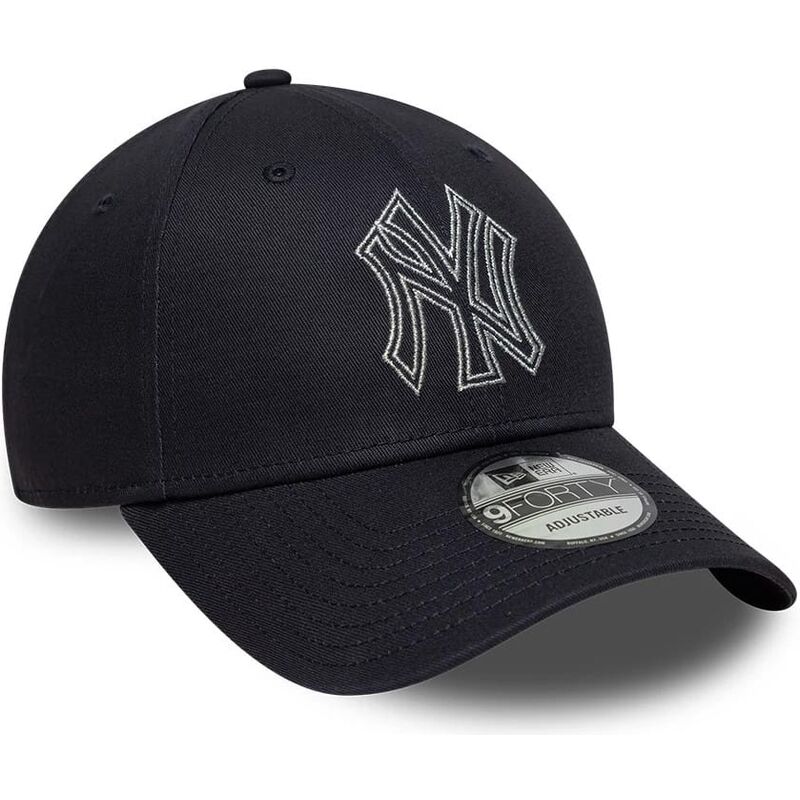 siltovka-zaoblena-tmavomodra-nastavitelny-9forty-metallic-outline-new-york-yankees-mlb-new-era