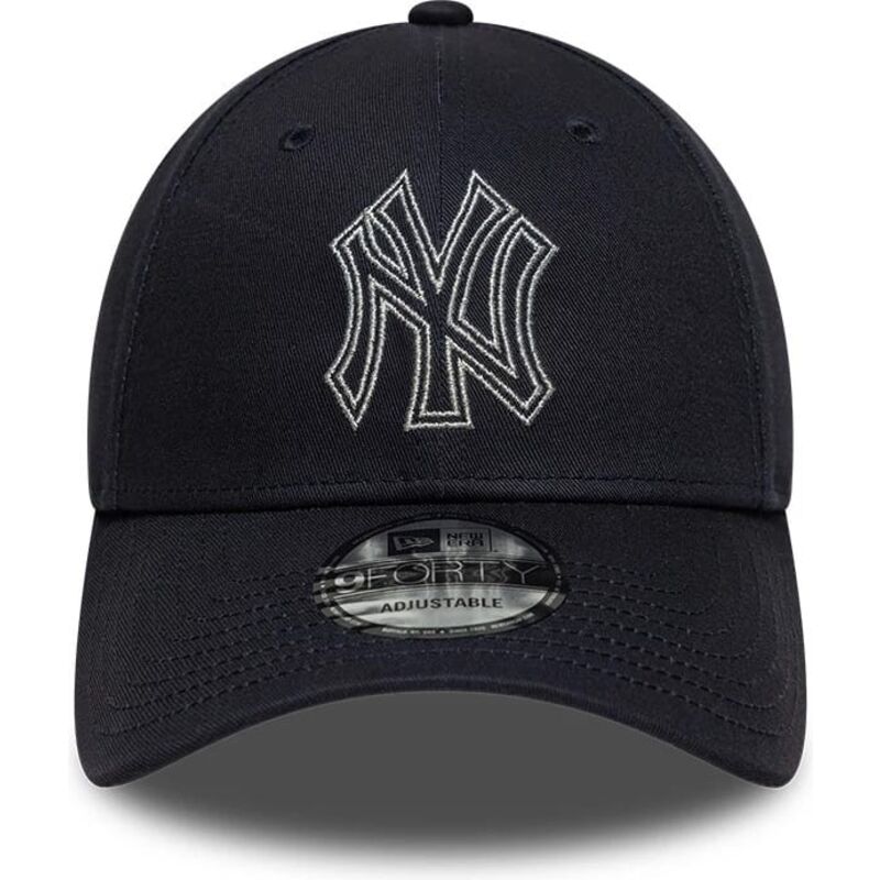 siltovka-zaoblena-tmavomodra-nastavitelny-9forty-metallic-outline-new-york-yankees-mlb-new-era