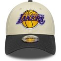 siltovka-zaoblena-bezova-nastavitelny-9forty-colour-block-los-angeles-lakers-nba-new-era