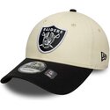 siltovka-zaoblena-bezova-nastavitelny-9forty-colour-block-las-vegas-raiders-nfl-new-era