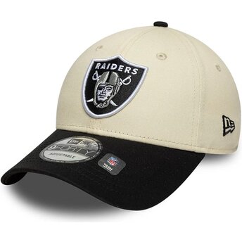 Šiltovka zaoblená béžová nastaviteľný 9FORTY Colour Block Las Vegas Raiders NFL New Era