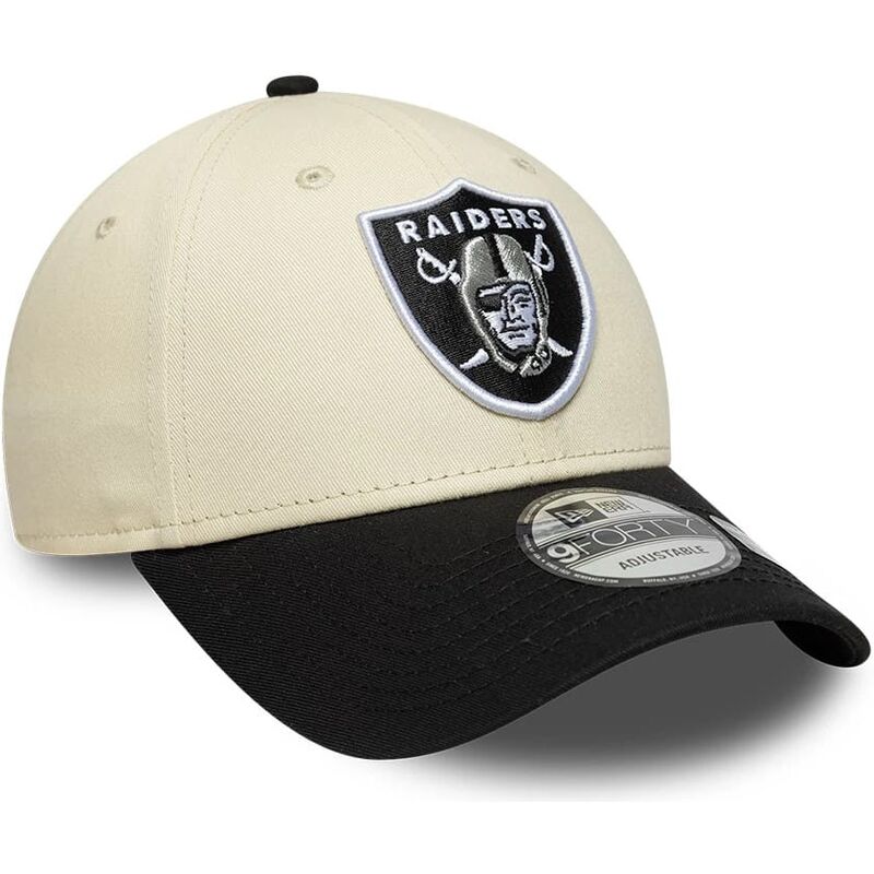 siltovka-zaoblena-bezova-nastavitelny-9forty-colour-block-las-vegas-raiders-nfl-new-era