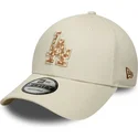 siltovka-zaoblena-bezova-nastavitelny-9forty-faux-pony-infill-los-angeles-dodgers-mlb-new-era