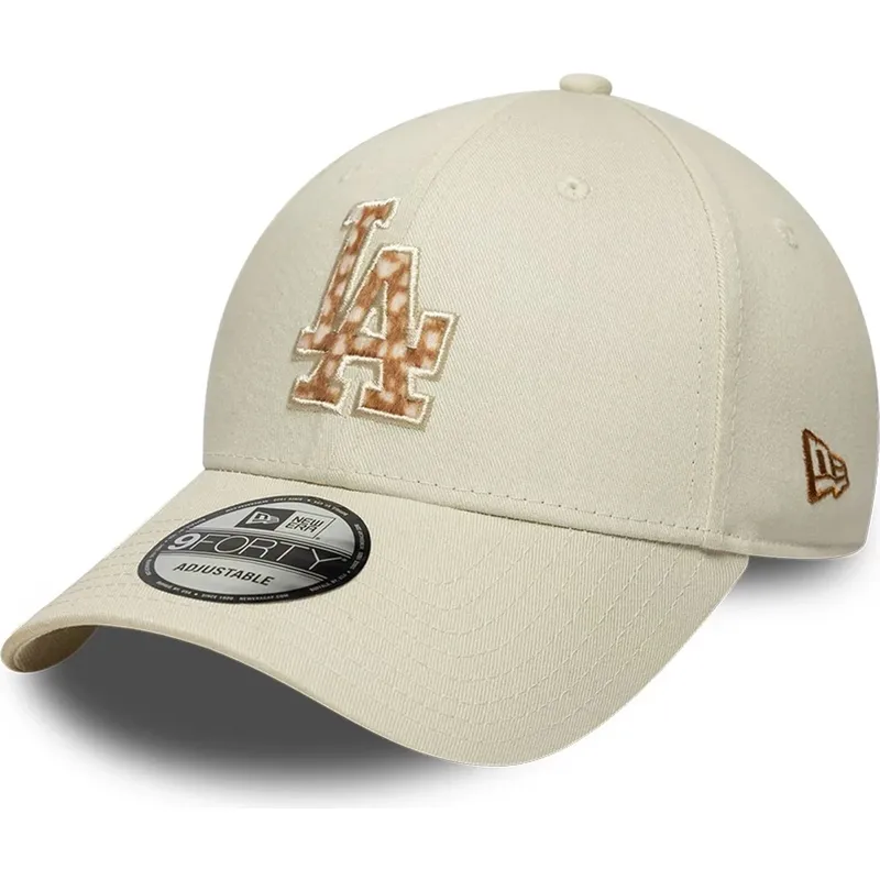 siltovka-zaoblena-bezova-nastavitelny-9forty-faux-pony-infill-los-angeles-dodgers-mlb-new-era