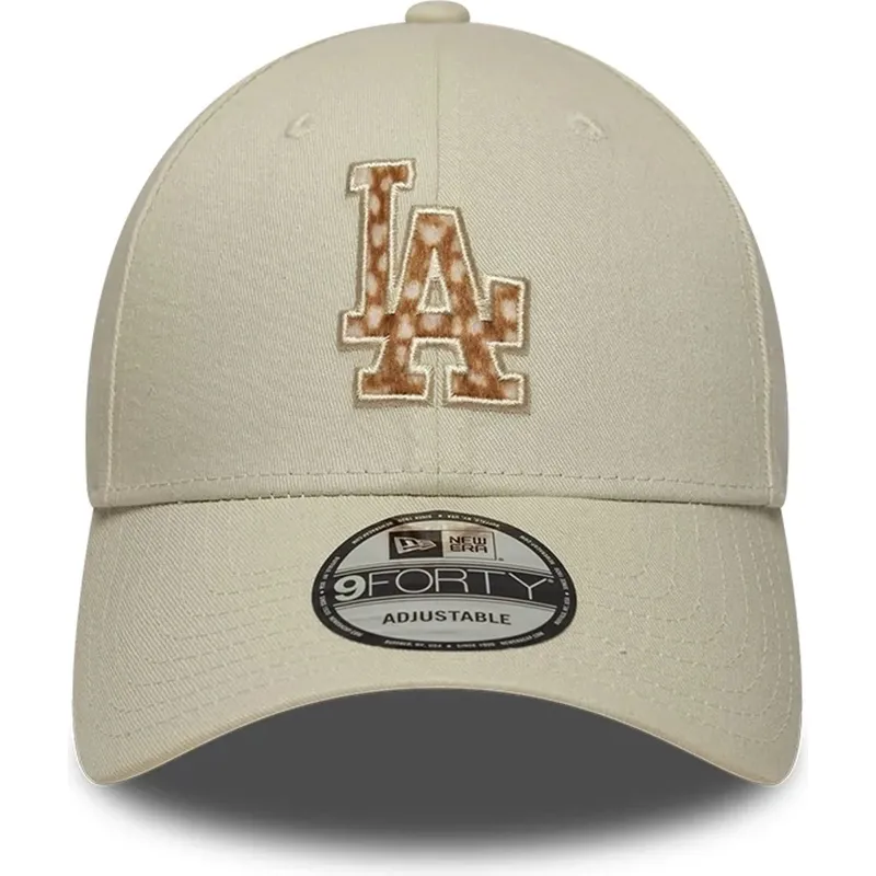siltovka-zaoblena-bezova-nastavitelny-9forty-faux-pony-infill-los-angeles-dodgers-mlb-new-era