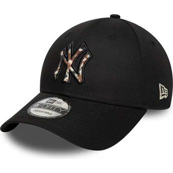 Šiltovka zaoblená čierna nastaviteľný 9FORTY Faux Pony Infill New York Yankees MLB New Era
