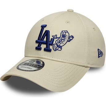 Šiltovka zaoblená béžová nastaviteľný 9FORTY Food Icon Los Angeles Dodgers MLB New Era