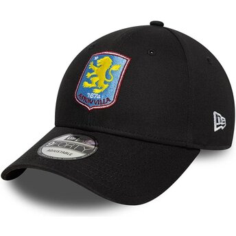 Šiltovka zaoblená čierna nastaviteľný 9FORTY Core Aston Villa Football Club Premier League New Era