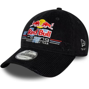 Šiltovka zaoblená čierna nastaviteľný 9FORTY Distressed Cord Red Bull Racing Formula 1 New Era