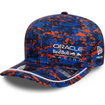 Šiltovka zaoblená viacfarebná snapback 9SEVENTY Stretch Snap Digi Camo Red Bull Racing Formula 1 New Era