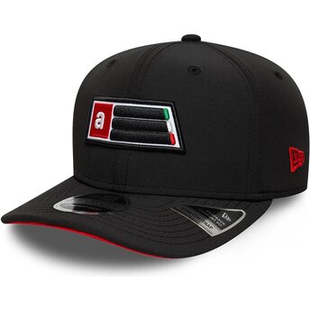 Šiltovka zaoblená čierna snapback 9SEVENTY Stretch Snap Patch Aprilia Piaggio New Era