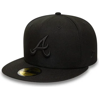 Šiltovka rovná čierna upravená 59FIFTY Atlanta Braves MLB New Era