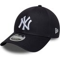 siltovka-zaoblena-tmavomodra-snapback-9forty-m-crown-side-script-new-york-yankees-mlb-new-era