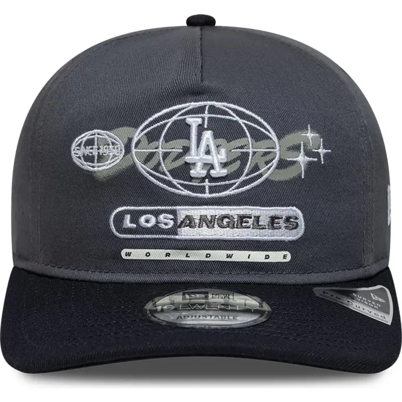 siltovka-zaoblena-siva-snapback-19twenty-graphic-los-angeles-dodgers-mlb-new-era