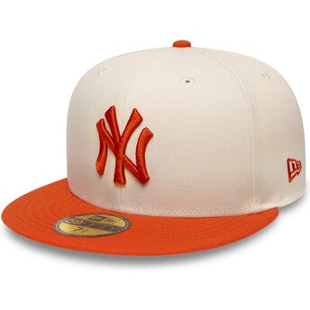 Šiltovka rovná béžová upravená 59FIFTY League Essential New York Yankees MLB New Era
