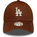 siltovka-zaoblena-hneda-nastavitelny-9forty-league-essential-midi-los-angeles-dodgers-mlb-new-era