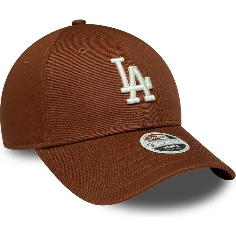 siltovka-zaoblena-hneda-nastavitelny-9forty-league-essential-midi-los-angeles-dodgers-mlb-new-era