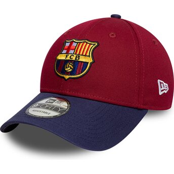 Šiltovka zaoblená červená nastaviteľný 9FORTY Contrast FC Barcelona LALIGA New Era