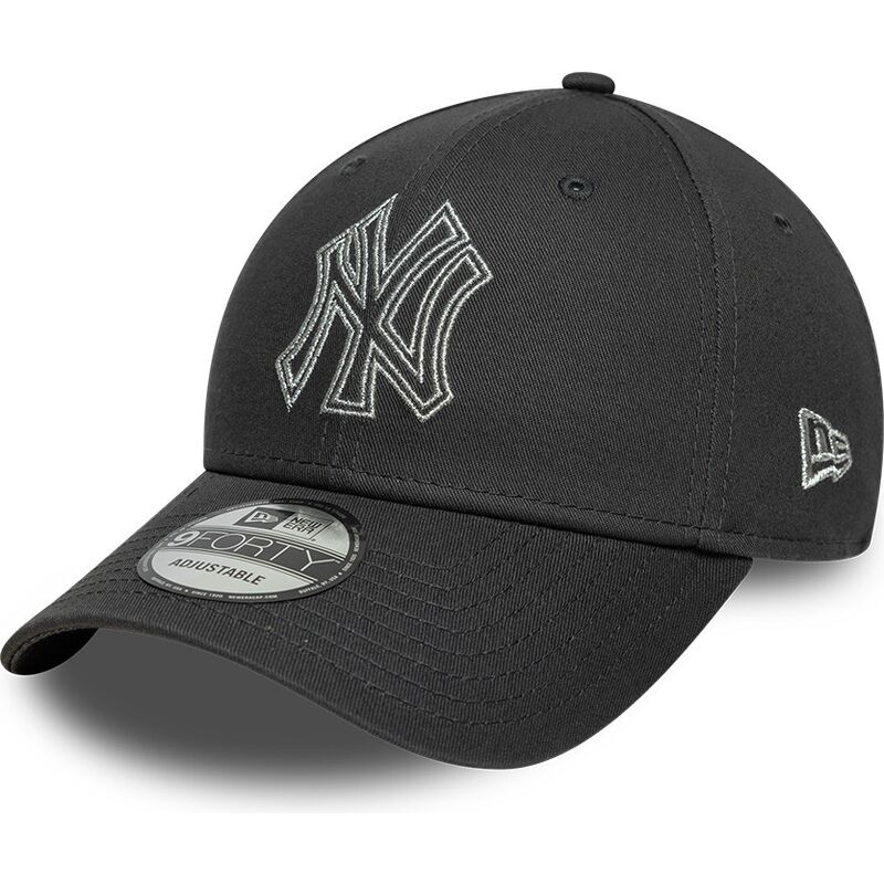 siltovka-zaoblena-siva-nastavitelny-9forty-metallic-outline-new-york-yankees-mlb-new-era
