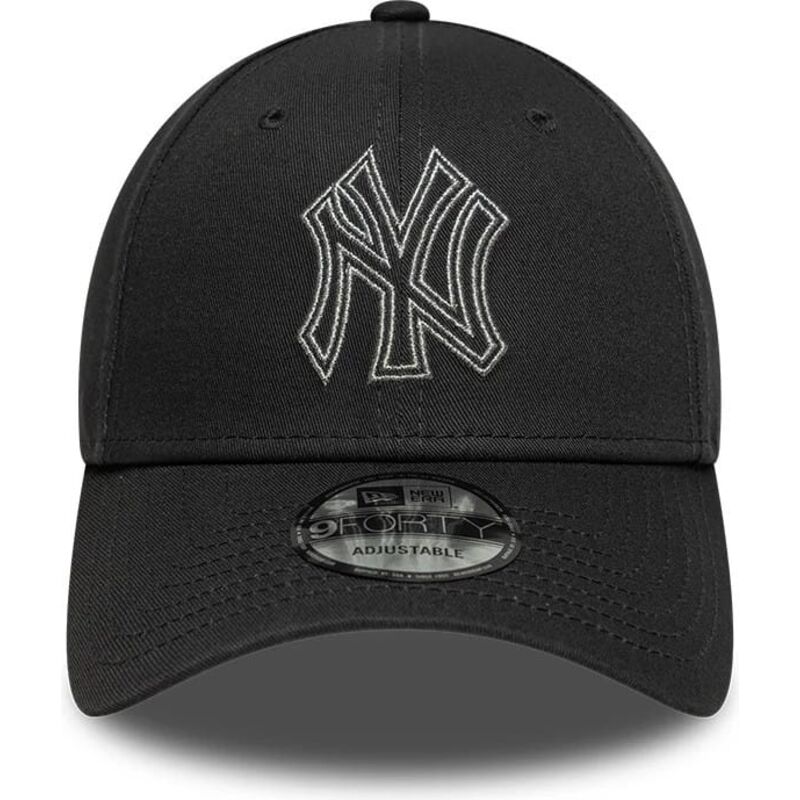 siltovka-zaoblena-siva-nastavitelny-9forty-metallic-outline-new-york-yankees-mlb-new-era