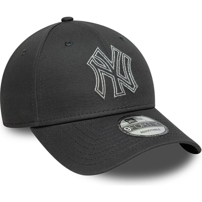 siltovka-zaoblena-siva-nastavitelny-9forty-metallic-outline-new-york-yankees-mlb-new-era