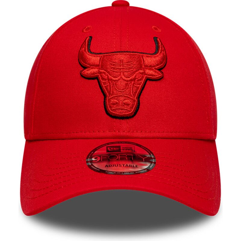 siltovka-zaoblena-cervena-nastavitelny-9forty-outline-chicago-bulls-nba-new-era